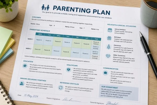 Understand parenting plans Guildford